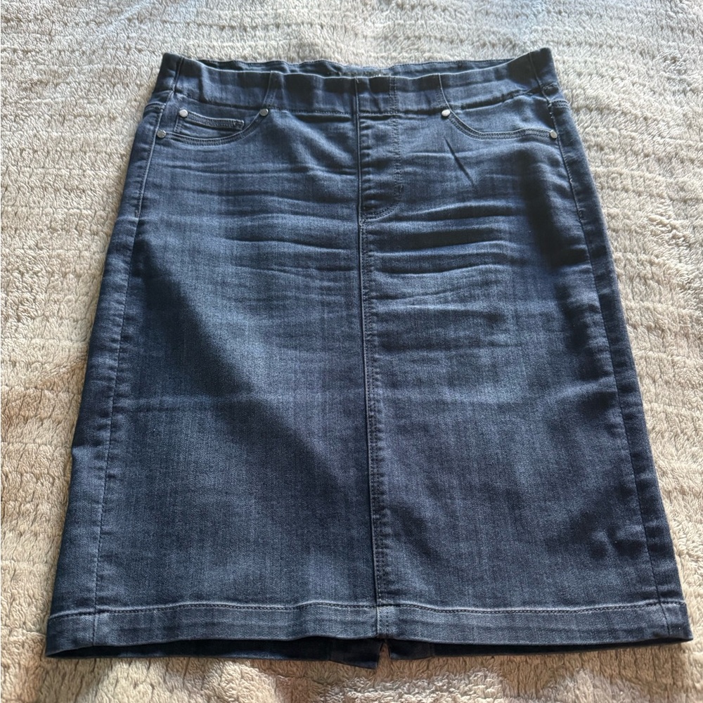 Liverpool Denim Pencil Skirt Knee-Length Size 6